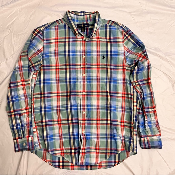 Ralph Lauren Boy’s XL (18-20) Multicolor Casual Button Down - Picture 3 of 7